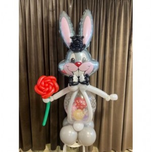 Заяц с цветочком